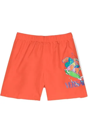 VERSACE Shorts med krokodilleprint
