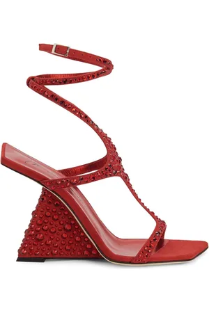 Giuseppe Zanotti 105mm Tutankamon sandaler i mesh med krystaludsmykning
