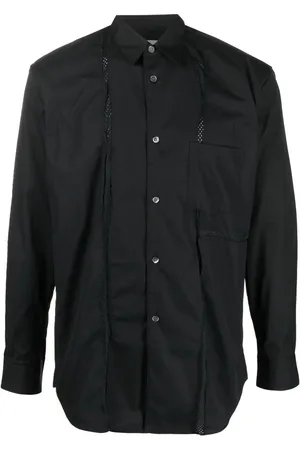 Comme des Garçons Skjorte med lange ærmer og mesh-paneler