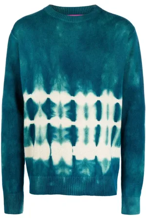 THE ELDER STATESMAN Sweater med batiktryk