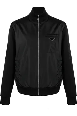 Prada Re-Nylon sweatshirt med lynlås