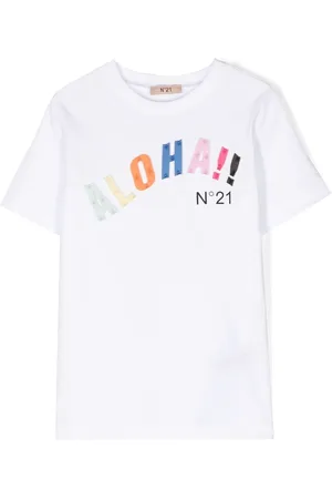 Nº21 T-shirt med slogantryk