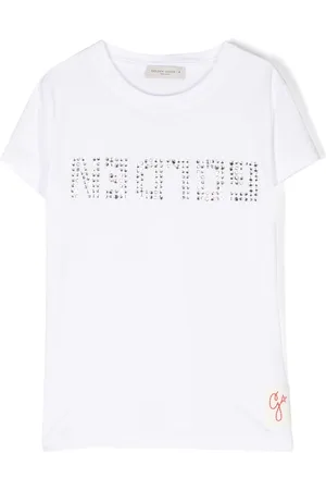Golden Goose T-shirt med krystaludsmykning