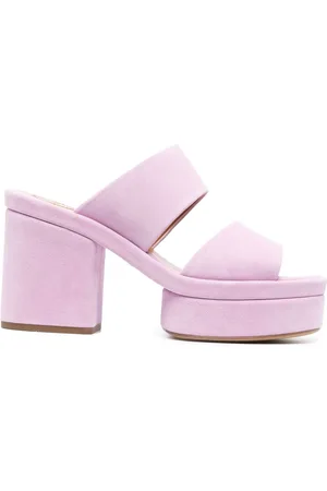 Chloé 95 mm Odina mules i ruskind