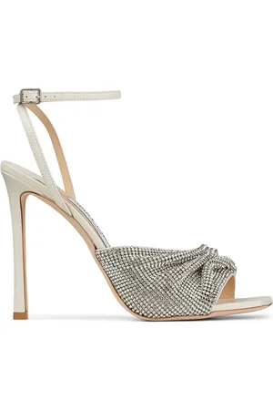 Jimmy Choo Naria 110mm sandaler i krystal-mesh