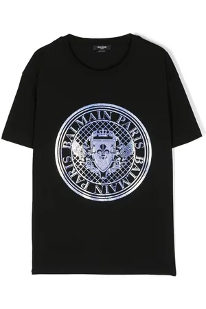 Balmain Kortærmet T-shirt med logotryk