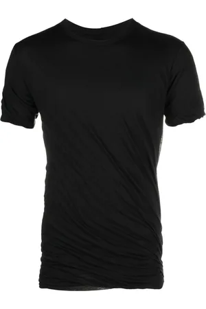 Rick Owens Kortærmet T-shirt med ruchedetalje