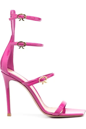 Gianvito Rossi 110mm lædersandaler med spændedetalje