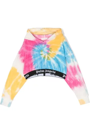 Palm Angels Cropped hættetrøje med batiktryk