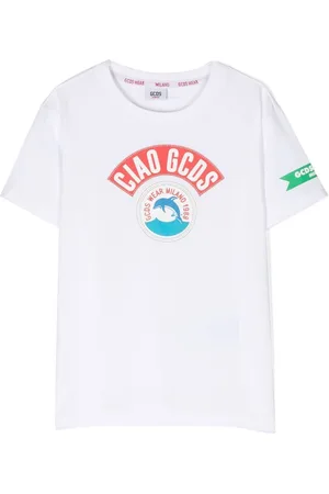GCDS Kortærmet T-shirt med logotryk