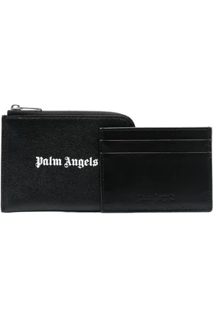 Palm Angels Pung med logotryk og lynlåslukning