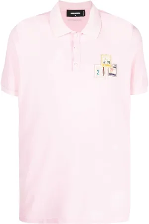 Dsquared2 Kortærmet polo med stempel-applikation