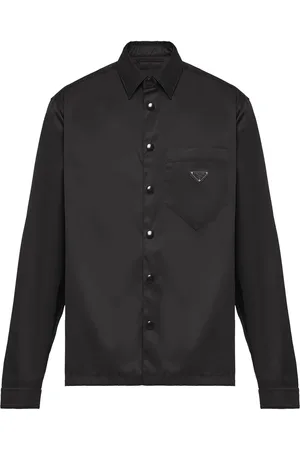 Prada Re-Nylon skjorte med trekantet logo
