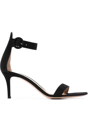 Gianvito Rossi Portofino 70mm sandaler i ruskind