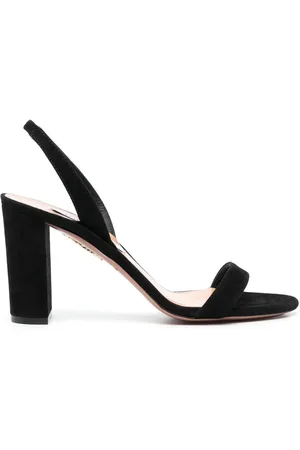 Aquazzura 90mm sandaler i ruskind med hæl