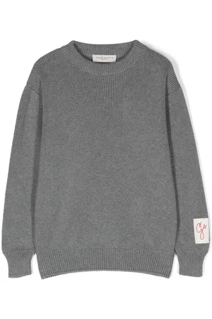 Golden Goose Sweater med logoapplikation og rund hals