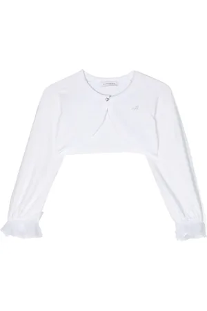 MONNALISA Cropped cardigan med krystaludsmykning