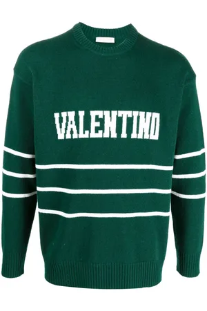 VALENTINO GARAVANI Trøje med intarsia-logo og rund hals