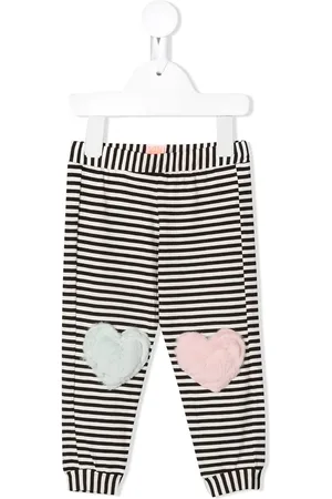 Wauw Capow by Bangbang Stribede leggings med hjertemærke