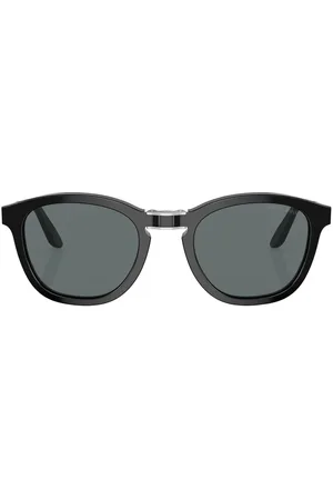 Giorgio Armani Solbriller med rundt stel og logotryk