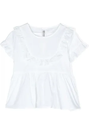 Il gufo T-shirt med flæser