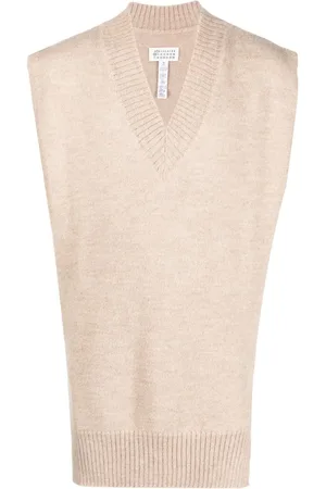 Maison Margiela Vest i alpaka-uld med V-hals