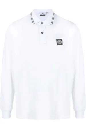 Stone Island Polo med kompasmotiv