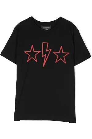 Neil Barrett T-shirt med korte ærmer og grafisk tryk