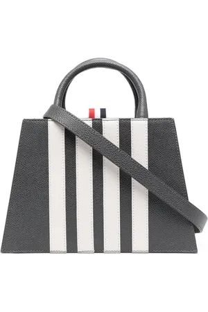 Thom Browne Stribet tote med applikation