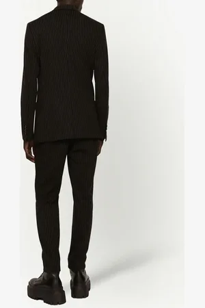 Dolce & Gabbana Nålestribede joggingbukser med logomærke
