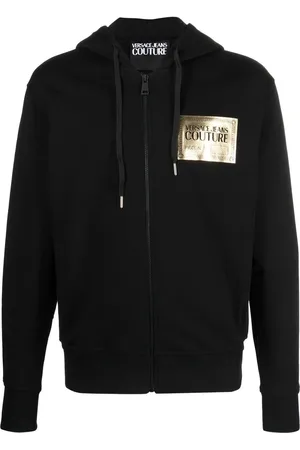 VERSACE Hættetrøje med lynlås og logotryk