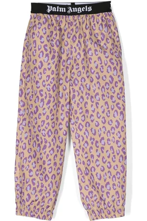 Palm Angels Joggingbukser med leopardtryk og lige ben