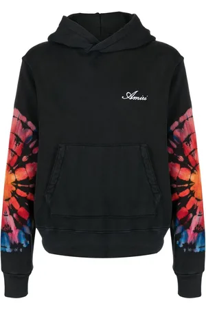 AMIRI Hættetrøje med broderet logo og batiktryk