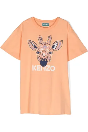 Kenzo T-shirt-kjole med giraftryk