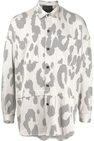 Off-Duty Skjorte med leopardtryk og knapper