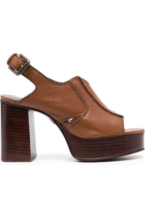 See by Chloé 95mm slingback-sandaler med stilethæl