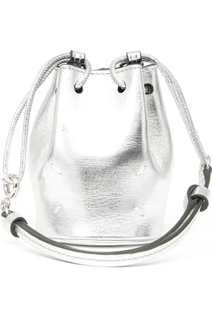 Maison Margiela Lille metallisk bucket-taske