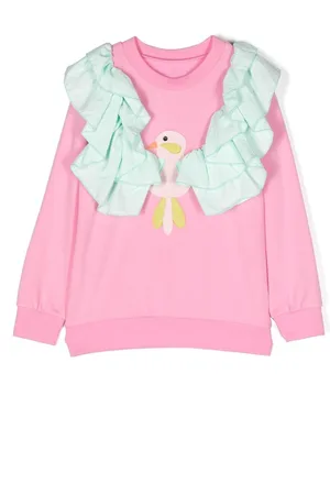 Wauw Capow by Bangbang Birdie sweatshirt med flæsekant