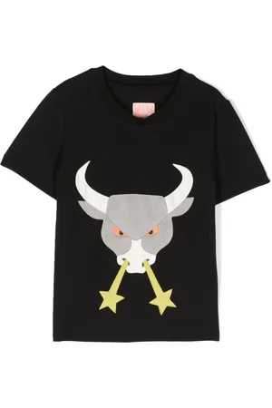 Wauw Capow by Bangbang T-shirt i økologisk bomuld med grafisk applikation