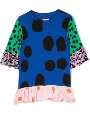 Wauw Capow by Bangbang T-shirt i peplum med flere tryk