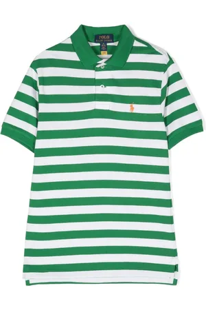 Ralph Lauren Polo med striber og logobroderi