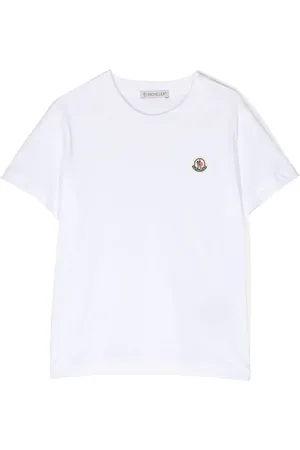 Moncler Kortærmet T-shirt med logomærke