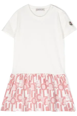 Moncler T-shirt-kjole med monogramtryk