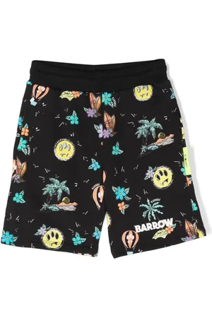 BARROW Træningsshorts med grafisk tryk