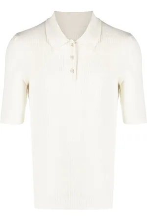 Maison Margiela Strikket polo med fire sting