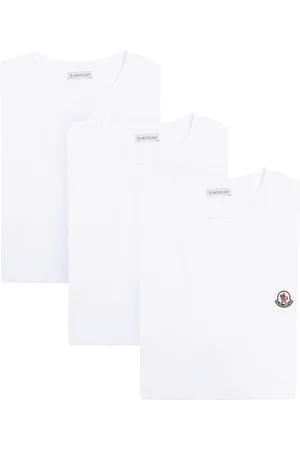 Moncler Kortærmet T-shirt med logomærke