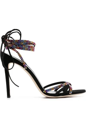 PARIS TEXAS Holly Nicole 105mm sandaler i ruskind