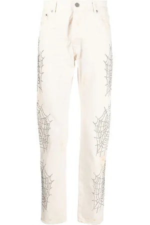 Palm Angels Jeans med juvel-udsmykning