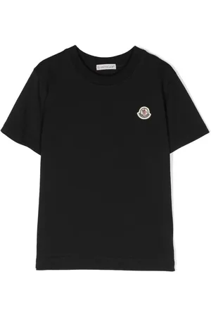 Moncler Kortærmet T-shirt med logomærke