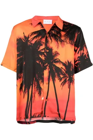 BLUE SKY INN T-shirt med solnedgang-tryk